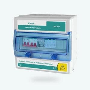 2 String 1 MPPT Fusible y seccionador 63A transitoria 15kA T2 1000VDC prensas IP65