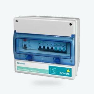 Cuadro Toscano 10003624 Proteccion salida inversor 3+N x 16A 30mA 400/230Vac trifasica transitorio 15kA