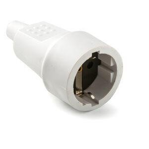Famatel Base móvil PVC goma 16A con toma de tierra