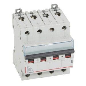 Legrand DX3 6/10 KA C 4P 10A