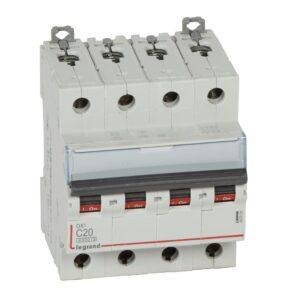 Legrand DX3 6/10 KA C 4P 20A
