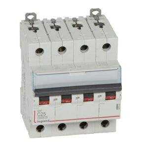 Legrand DX3 6/10 KA C 4P 25A