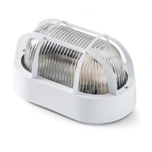 Famatel Aplique para exterior oval IP44 blanco