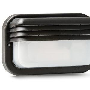 Famatel Aplique para exterior horizontal IP44 negro