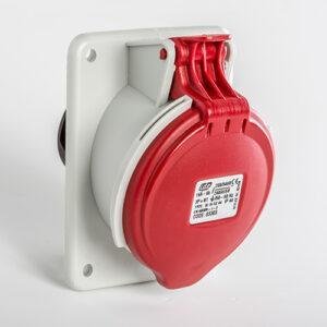 Base empotrar inclinada IP44 3P+N+T 400V 16A 6H
