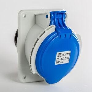 Base empotrar inclinada IP44 2P+T 230V 32A 6H