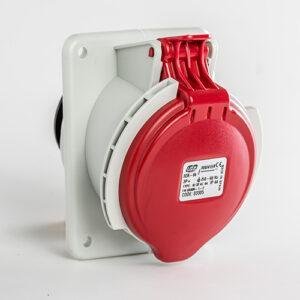 Base empotrar inclinada IP44 3P+T 400V 32A 6H