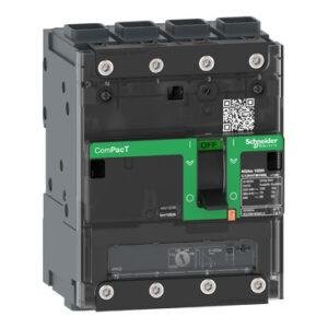 C12B4TM160L Schneider Interruptor automatico ComPacT NSXm160B 25kA AC 4P4R 160A TMD ELINK