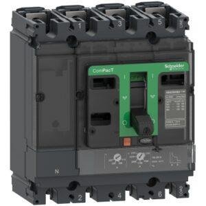 C16N4TM125 Schneider Interruptor automatico ComPacT NSX160N 50kA AC 4P4R 125A TMD