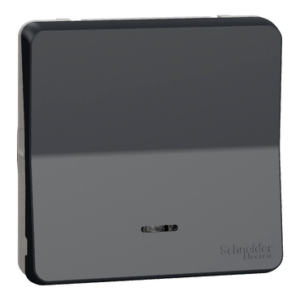 Schneider Mureva Styl Pulsador estanco completo para instalación en superficie conLED Gris MUR35127