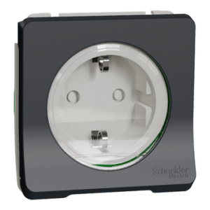 Schneider Mureva Styl Base Schuko Estanco para instalacion de superficie o empotrar Gris MUR36135