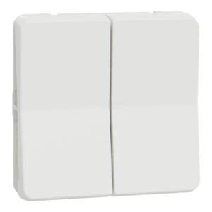 Schneider Mureva Styl Doble conmutador IP55 Blanco MUR39022