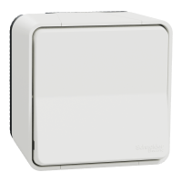 Schneider Mureva Styl Pulsador superficie IP55 Blanco MUR39026