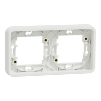Schneider Mureva Styl Marco 2 elementos IP55 Blanco MUR39101