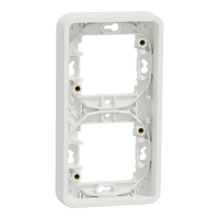 Schneider Mureva Styl Marco 2 elementos vertical IP55 Blanco MUR39151
