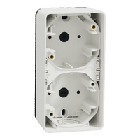 Schneider Mureva Styl Caja doble superficie vertical Blanco MUR39912