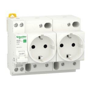 RESI9 Toma Doble 2P+T 250V
