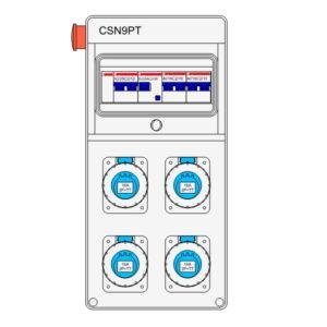 IDE CUADRO DE OBRA PLÁSTICO IP65 1x9 MÓDULOS MONOFÁSICO 25A Referencia: 14396
