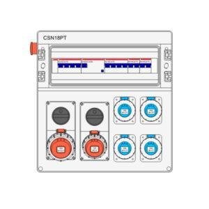 IDE CUADRO DE OBRA PLÁSTICO IP65 1x18 MÓDULOS TRIFÁSICO 32A Referencia: 14419