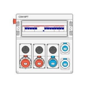 IDE CUADRO DE OBRA PLÁSTICO IP65 1x18 MÓDULOS TRIFÁSICO 32A Referencia: 14420