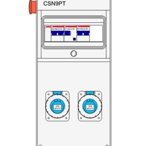 IDE CUADRO DE OBRA PLÁSTICO IP65 1x9 MÓDULOS MONOFÁSICO 25A Referencia: 14889