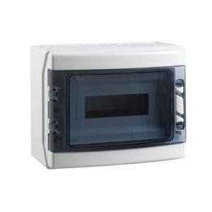 IDE COFRET DISTRIBUCIÓN IP65 SUPERFICIE 1x12 MÓDULOS (ABS) PUERTA TRANSPARENTE Referencia: CDN12PT