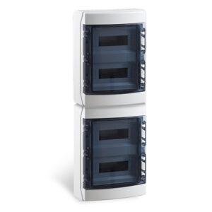 IDE COFRET DISTRIBUCIÓN IP65 SUPERFICIE 4x12 (48) MÓDULOS (PC) PUERTA TRANSPARENTE Referencia: CDP48PT