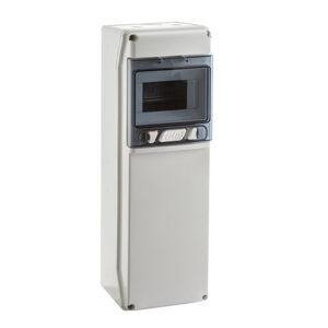 IDE COFRET IP65 PARA TOMAS DE CORRIENTE 1x6 MÓDULOS VENTANA TRANSPARENTE Referencia: CSN6PT