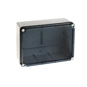 IDE CAJA DE DERIVACIÓN IP65-IP67 185x246x100 ENTRADAS PRETROQUELADAS TAPA TRANSP. Referencia: EXT231