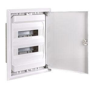IDE CAJA DISTRIBUCIÓN IP40 EMPOTRAR PARED SÓLIDA 2x14(28) MÓD. PUERTA METÁLICA Referencia: GME28PO