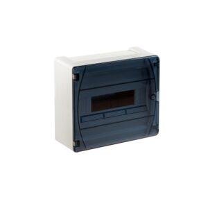 IDE CAJA DISTRIBUCIÓN IP40 SUPERFICIE 1x12 MÓDULOS PUERTA TRANSPARENTE Referencia: GPS12PT