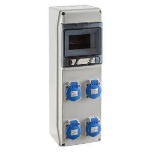 IDE COFRET IP54 CON TOMAS DE CORRIENTE 1x6 MÓDULOS (CSN6PT) Referencia: SV4100
