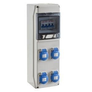 IDE COFRET IP54 CON TOMAS DE CORRIENTE Y PROTECCIONES 1x6 MÓDULOS (CSN6PT) Referencia: SV4100/P
