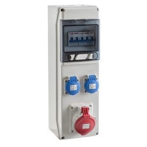 IDE COFRET IP54 CON TOMAS DE CORRIENTE Y PROTECCIONES 1x6 MÓDULOS (CSN6PT) Referencia: SV6305/P