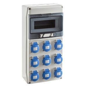 IDE COFRET IP54 CON TOMAS DE CORRIENTE 1x9 MÓDULOS (CSN9PT) Referencia: SV9100