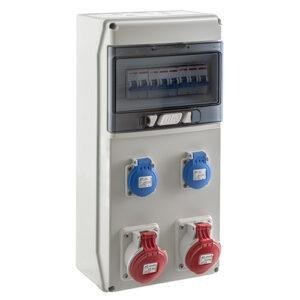 IDE COFRET IP54 CON TOMAS DE CORRIENTE Y PROTECCIONES 1x9 MÓDULOS (CSN9PT) Referencia: SV9301/P