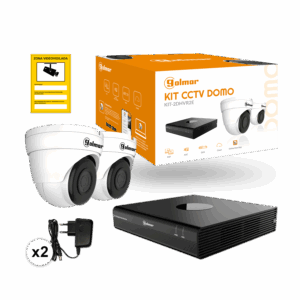 Kit-2DHVR2E con dvr y dos domos AOC Golmar 31600908