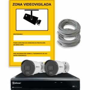 Kit-21B414N con NVR Y 2 bullet CIP-21B4E 4MPX Golmar 31600984