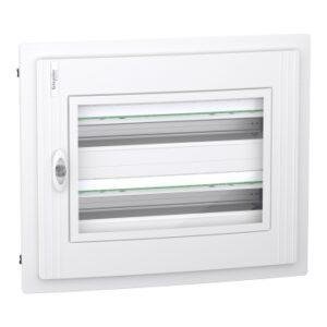 2 Filas 24 Módulos Empotrar Puerta Transparente Envolvente modular PrismaSeT XS