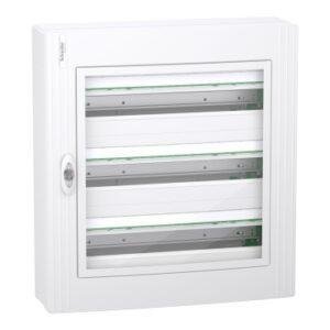 3 Filas 24 Módulos Superficie Puerta Transparente Envolvente modular PrismaSeT XS