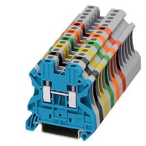 Siemens 8WH1000-0AG02 Borne para carril 4MM2 Rojo