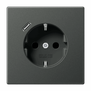 Jung Enchufe con USB-C LS antracita