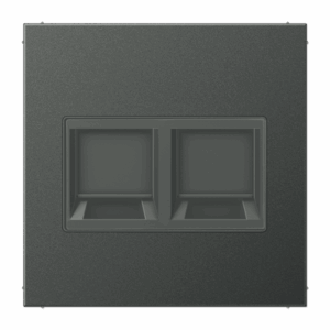 Jung Placa Mod.Jack-Radiall. 2 tomas LS antra