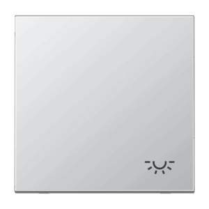Jung Tecla c/ simb. luz LS aluminio