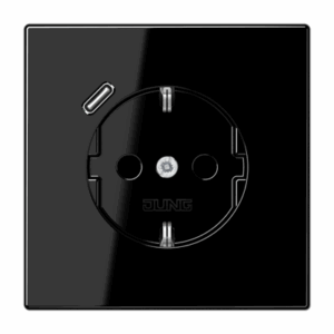 Jung Enchufe SCHUKO® c/ USB-C LS negro
