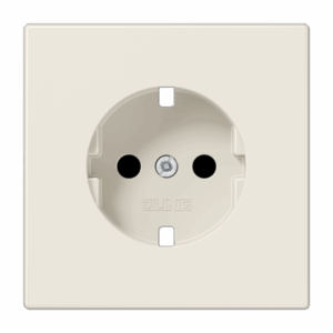 Jung Cazoleta SCHUKO® prot. LS blanco marfil