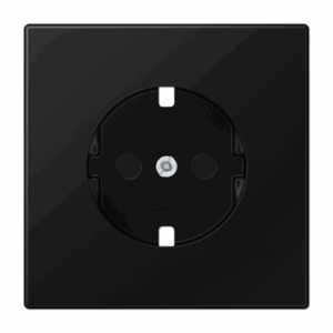 Jung Cazoleta SCHUKO® LS negro mate