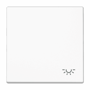 Jung Tecla c/simb. luz LS blanco alpino