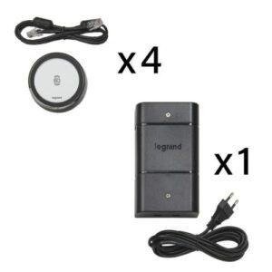 Legrand KIT 4 CHARG SS FIL 15W ALU EU