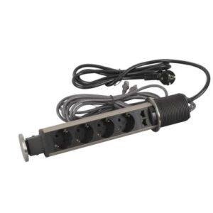 Legrand TOWER 60 4 PC 2P+T SCH 2RJ45